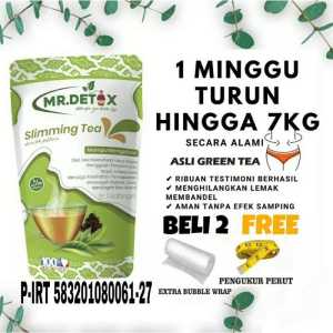 Mr Detox Slimming Tea - Asli Green Tea / Teh Pelangsing Penurun berat badan Melangsingkan Badan