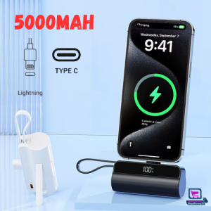 Wireless Fast Charging 5000mAh  Mini Power Banks Portable Mini Emergency Charging Capsule for iPhone Android