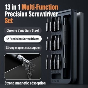 13 in 1 Multi Tool Kit Portable Mini Precision Tools for Motorcycle Repair Home Maintenance Grab Driver Emergency Set No Rust