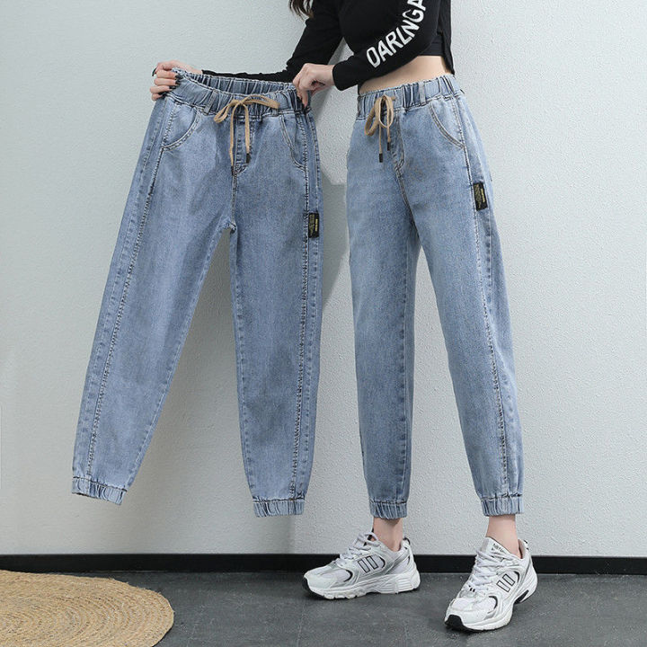Jeans Women's Spring and Autumn New Korean Version Loose and Thin