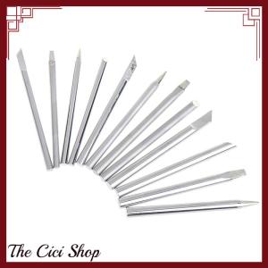 [The Cici Shop] 4Pcs Set Soldering Iron Tip 30w 40w 60w For External Heat Soldering Irons Copper Head Replaceable Welding Tips Soldering Tools