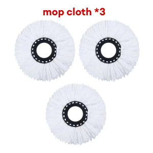 🔥Microfiber Spin Mop Set With Cleaning bucket Floor Clean Mop+(2 Mop Clothes) Stainless Steel Handle Can separately sell mop replacement Clothes