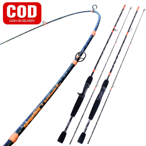 Sougayilang Tongkat Pancing Portabel 2 Bagian 1.5M 1.8M Joran Pancing Casting Putar Sangat Ringan Joran Pancing Nyaman EVA Pegangan Untuk Ikan Bas Dan Karper Super Kuat Pancing Joran