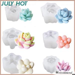 [JULYHOT] แม่พิมพ์ซิลิโคนเรซินอีพ็อกซี่รูปกระบองเพชรพืชอวบน้ำแบบทำมือ
