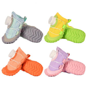 2pcs đêm phản ánh Pet Sneakers Thời trang và thoáng khí trong nhà giày cho chó Pet mùa đông trang phục