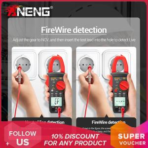 【In Stock】 เครื่องวัดกระแสไฟฟ้าแบบคลิปดิจิตอลสำหรับวัดแรงดันไฟฟ้าและกระแสไฟฟ้า AC/DC พร้อมจอแสดงผลชัดเจนและความแม่นยำสูง