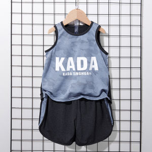 Magic Selection Kids Summer Vest Suit – Quick-Drying Sleeveless Sportswear Two-Piece Terno for Boys & Girls (Ages 3-10)