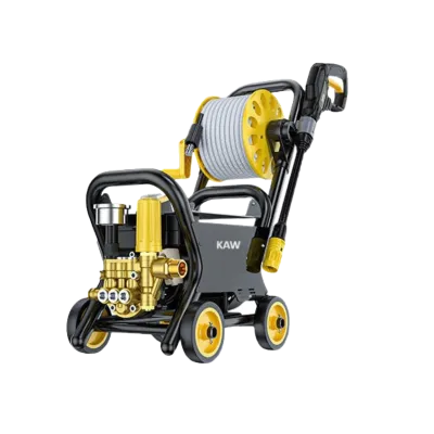 Máy Rửa Xe Cao Áp KAW Lõi Đồng Máy Bơm Rửa Xe Công Nghiệp Tia nước xa 10m có Rulo dây dài 20m
