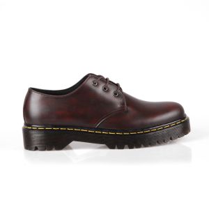 Athar - Salawasna Sepatu Kulit Pria Low Boots Burgundy Black
