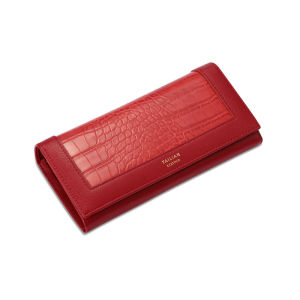 TAILIAN Brand Womens Long Wallet Crocodile Pattern Multi-Functional Purse Multiple Card Slots Coin Zipper Large Capacity Mobile Phone Bag Female Fashion Luxury