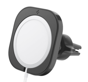 SPIGEN Mount for MagSafe Charger [MagFit Car Mount] Timeless and lightweight fit 360-degree optimal viewing car mount *MagSafe Charger and car adapter not included* / MagFit / MagFit Car Mount / MagSafe / MagSafe Car Mount / MagSafe Mount