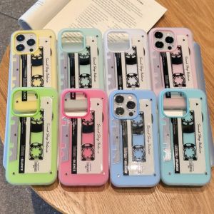 Phone Case For VIVO Y21 Y21S Y33S Y22S Y22 Y36 Y27S Y27 Y30 Y30i Y51 Y51A Y31 Y53S Y51 Y33 Y51S Casing VIVO Y100 Y20 Y30G Y21G Y35 Y20A Y20G Y20S Y02A Y70 Y90 Y1S Ins Tape Ins 2 in1 Jelly Shockproof Silicone TPU Case Cover GDK070A