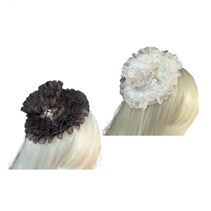 Delicate Lace Hair Accessory with Hat Designs Hair Clip Enhances Style for Weddings Evening Event and Everyday Use