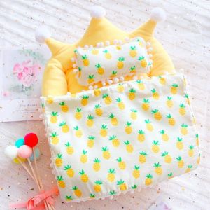 YUDESHUI Bộ ba món Giường búp bê Sự ấm áp Ấm cúng Phụ kiện giường cho búp bê Dễ thương mini Bộ đồ giường cho búp bê dành cho quà tặng cho bé gái