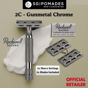 Rockwell Razors - 6C | 2C Razors - White Chrome / Gunmetal Chrome