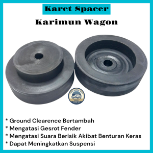 Karet Spacer Tatakan Per Keong Belakang Bawah Karimun Wagon 1Set(2Pcs)
