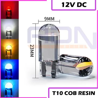 LAMPU LED T10 RESIN FULL KACA 360 LAMPU SENJA LAMPU PLAT SUPER BRIGHT ADN