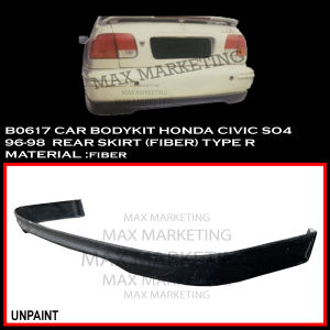 B0617 CAR BODYKIT HONDA CIVIC SO4 96-98  REAR SKIRT (FIBER) TYPE R