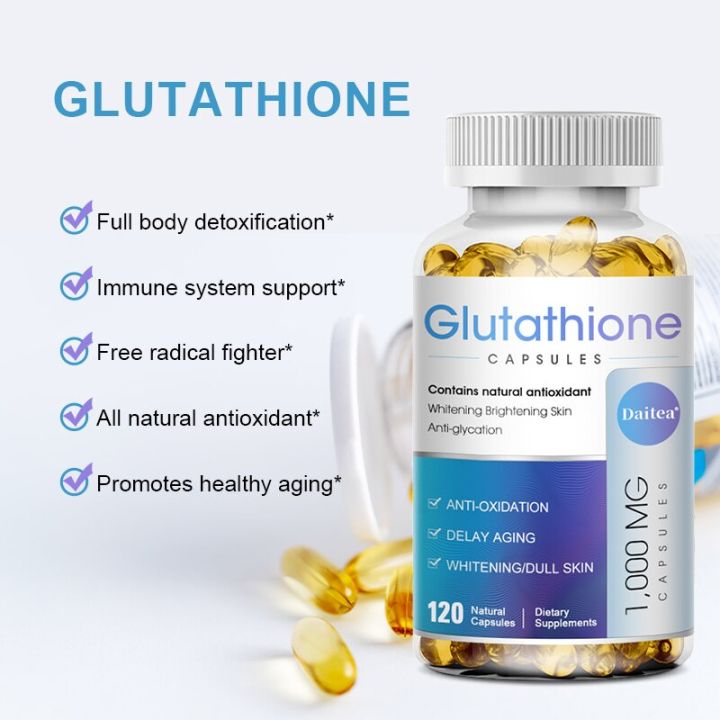 Glutathione Capsules 1000 Mg Collagen Antioxidant AntiAging Boosting