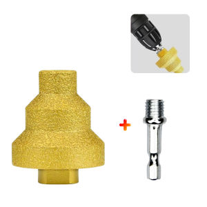 Mũi khoan lỗ gạch men Mũi khoan bước 3 cỡ trong 1 đa chứ năng kèm đầu lỗi