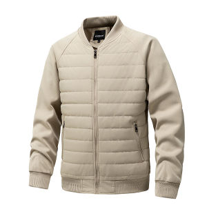 2026 Winter new mens light luxury high-end jacket mens coat new cotton clothes mens popular casual top