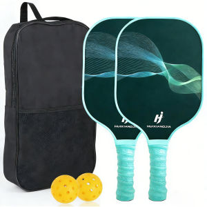 Beginner-friendly Pickleball Paddle Set 14mm Ultralight Pickleball Racket With Storage Bag 2Pcs Pickleball Rackets Set