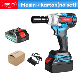 REAIM Cordless Impact Wrench Brushless 48V 2000N/M Mobil Impact Baterai Mesin Bor Untuk Baut Mobil