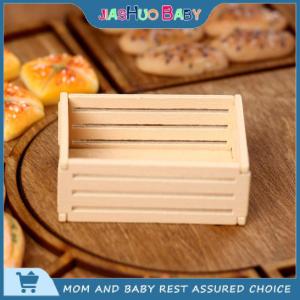 JiaShuo Baby Toy บ้านตุ๊กตา1:12ตะกร้าผลไม้ขนาดเล็กกล่องเก็บกรอบไม้ผลไม้กรอบตะกร้าของเล่นอุปกรณ์ตกแต่งฉากขนาดเล็ก