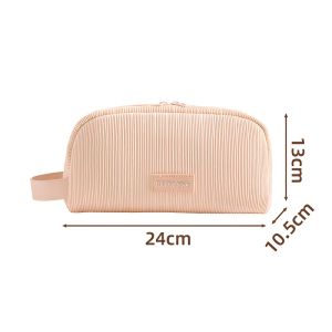 Lightweight Corduroy Makeup Bag Portable Toiletry Organizer RH2545