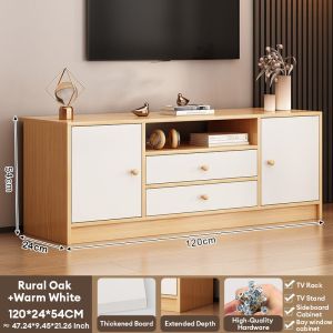 CONOCO Mall 47/55 Inch Wooden Tv Rack TV Cabinet Floor Cabinet Side Cabinet TV Table Cabinet With Drawer