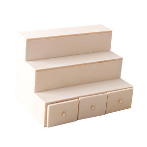 YAFEN 1:12 Dollhouse Miniature Display Rack Candy Box Drawer Cabinet W Clear Box Furniture Model Decor Toy Doll House Accessories