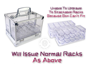 【SG Stock】Poker Chips Storage Box For Up To 1000pcs (40mm or 43mm) Chips / Clear Acrylic / Stackable Racks【Ship Out 24Hrs】