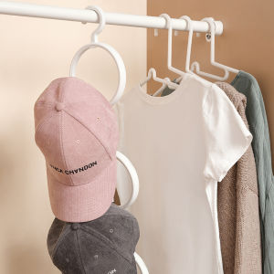 Hat Rack Metal Cap Holders Hat Scarves Handbags Towels Storage Rack Clothes Hanger Space Saving Wardrobe Hanger