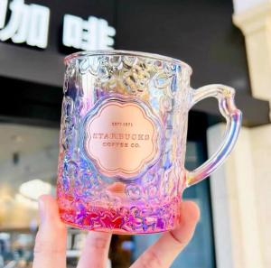 Starbucks China Series Sakura Cherry Blossom Glass Cup