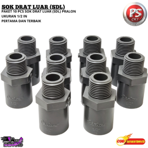 Promo Paket ISI 10 PCS Valve Socket AW 1/2" / SDL 1/2 inch / Socket Drat Luar Sambungan Pipa PVC 1/2" AW Paket 10 PCS