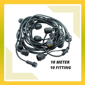 Fitting Lampu Gantung Dekorasi Outdoor Indoor 10m 10 Fitting