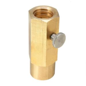 Brass CO2 Charges Adapter with Secure Connection & Extended Reach Long CO2 Cylinder Adapter Brass Fitting For Soft Maker