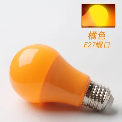 E27 หลอดไฟ LED หลอดไฟทรงกลมสีสันสดใสไฟ LED Strip 5W 7W 9W สีแดงสีฟ้าสีเขียวสีเหลืองสีชมพูบาร์ KTV แสงสำหรับงานปาร์ตี้