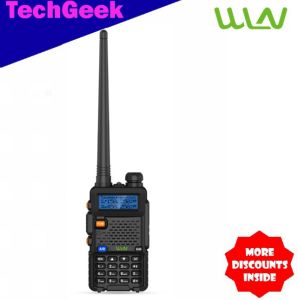 TG WLN KD-UV1 5W UHF VHF 400-520MHz/136-174MHz 199 Channel Two Way Walkie Talkie Radio