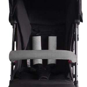 Xe đẩy Tấm bọc kê tay mềm mại và thoáng khí Xe đẩy em bé an toàn đai vai tay áo thiết kế màu trơn bảo vệ trường hợp