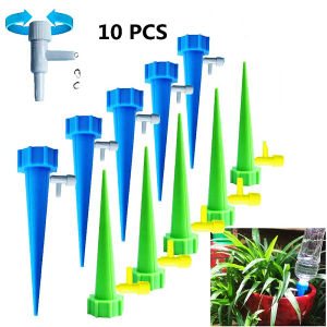 10pcs Automatic Watering Irrigation Spike Garden Plant Flower Drip Sprinkler Water Droplet