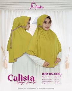 Baru ABIKA CALISTA JUMBO AB 056 AB 56 Kerudung Instan Serut Syari Stella Premium