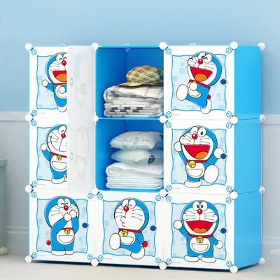 TỦ NHỰA LẮP GHÉP THÔNG MINH 9 Ô LOẠI KHỔ LỚN SÂU 47 CM CÓ THANH TREO ĐỒ