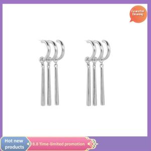 Graceful 1Pair One Piece Zoro Anime Earrings Women Men Cosplay Earrings Jewelry Fashion Triple Earring Dangle Long Earing