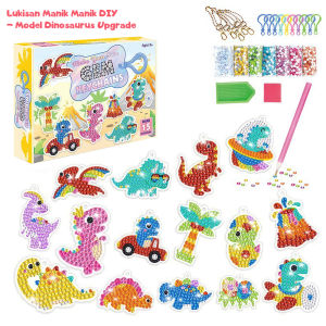 DIY Diamond Painting DIY Gantungan Kunci Guka Set DIY Gem Keychain Mainan Anak Perempuan Goka Set Stiker Diamond Edukasi Mainan Anak