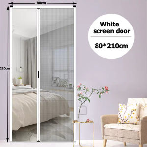 Sliding folding screen door Anti mosquito insect invisible screen door Custom telescopic screen door