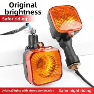 K10SEQ Cổ điển Đèn xi nhan màu hổ phách cho xe máy Nhựa 2 Kiểu Dáng Đèn báo hiệu Chất lượng cao Đèn nhấp nháy của xe máy Thích hợp cho xe máy Honda CG125/JH125L/CB250/CA250/XL125