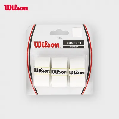 Wilson Pro Comfort Overgrip for Tennis Racquets - Comfort Grip Enhancing White - WRZ4014WH