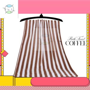 Bath Towel 70x140cm Stripe Coral Fleece Soft Absorbent High Quality Coral Fleece Towels