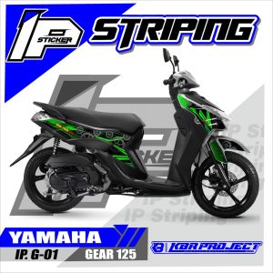 Striping GEAR 125- Sticker Striping Variasi List YAMAHA GEAR 125 IP.G-01 Design IP Striping